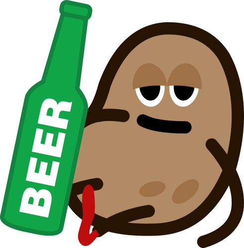 Couch Potato with Beer